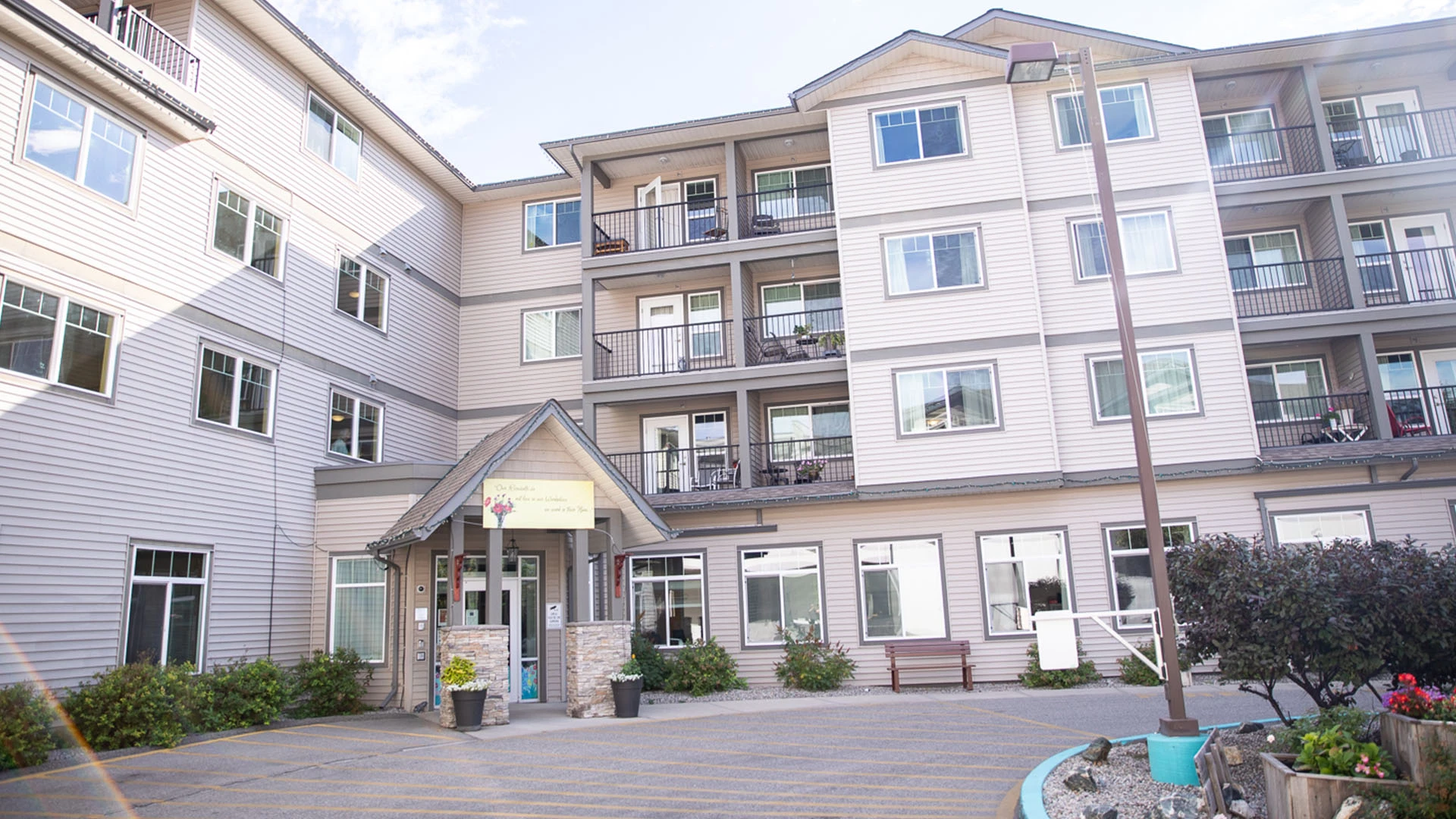 An exterior view of The Hamlets at Penticton retirement home